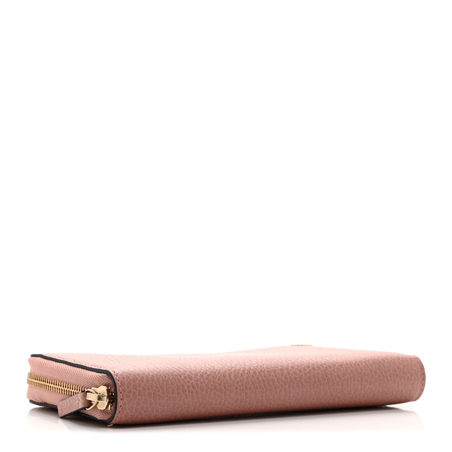 Dollar Calfskin GG Zip Around Wallet Soft Pink
