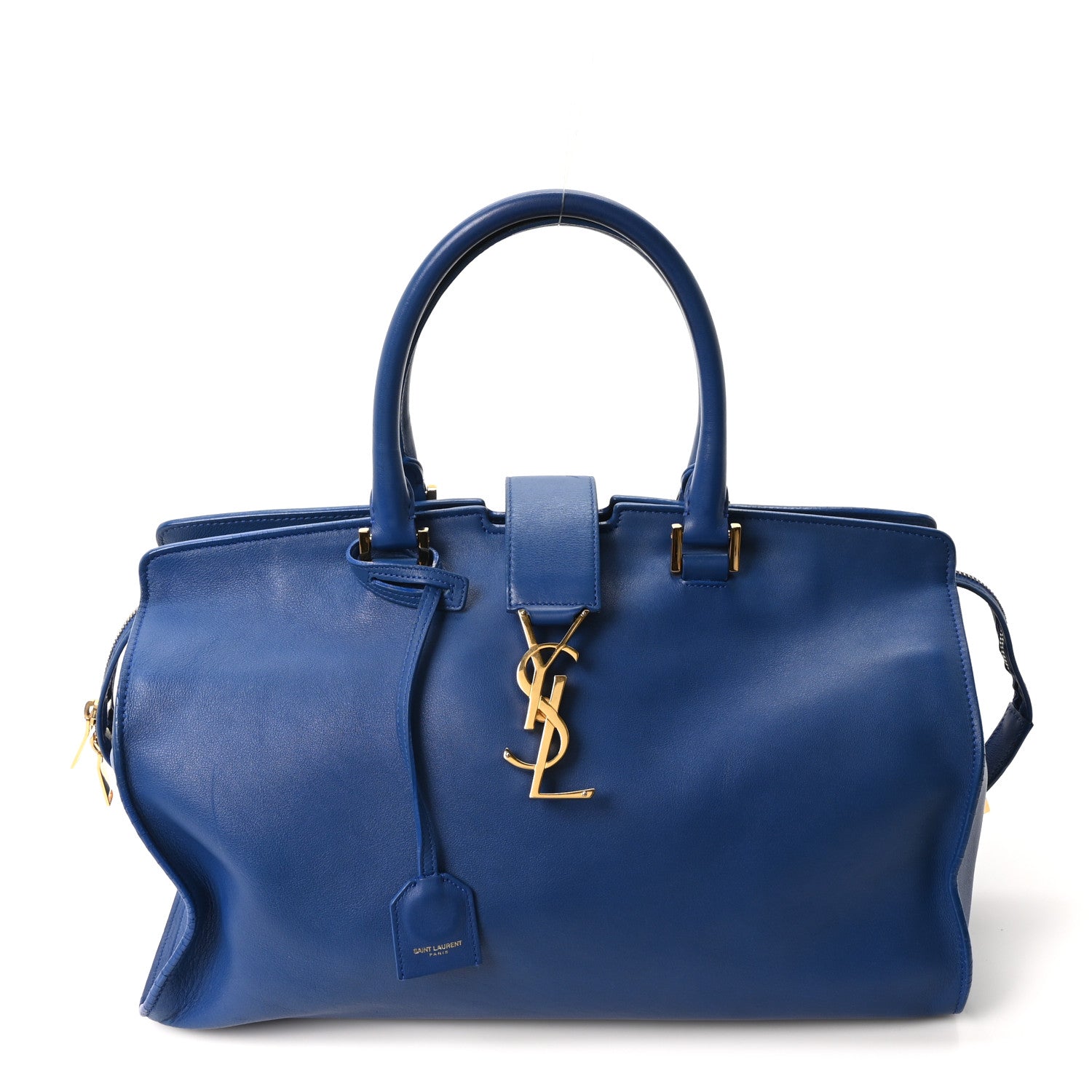 Calfskin Medium Monogram Cabas Blue Majorelle