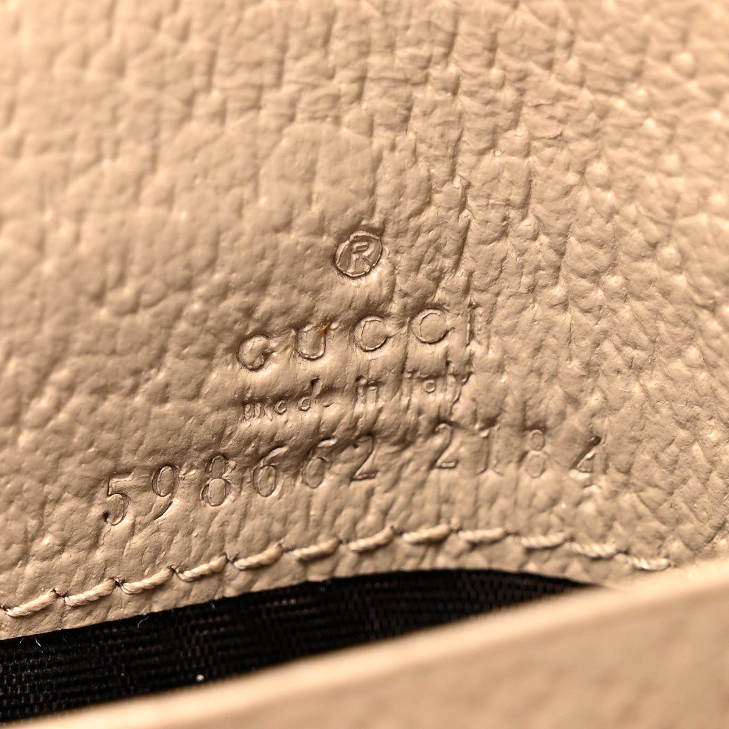 GG Supreme Monogram Textured Dollar Calfskin Web Ophidia Card Case Wallet Beige Mystic White Oatmeal