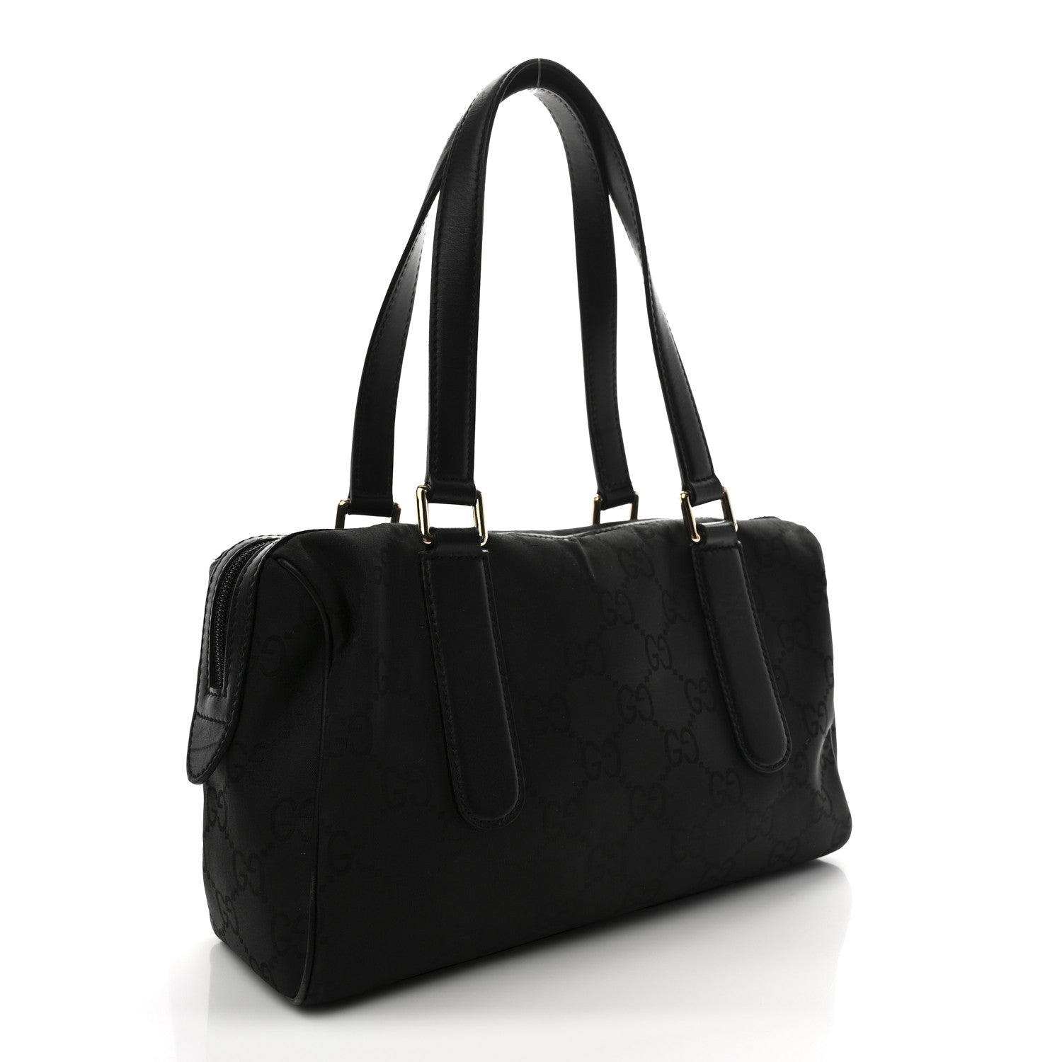 Nylon Monogram Small Boston Black