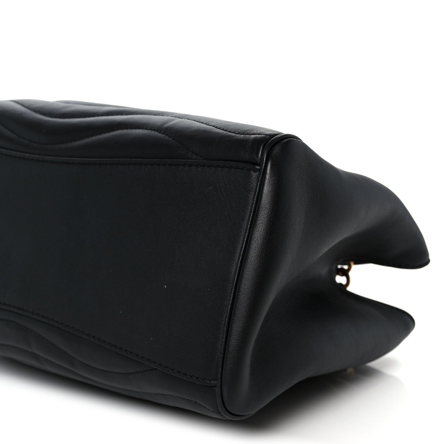 Calfskin New Wave Chain Tote Black