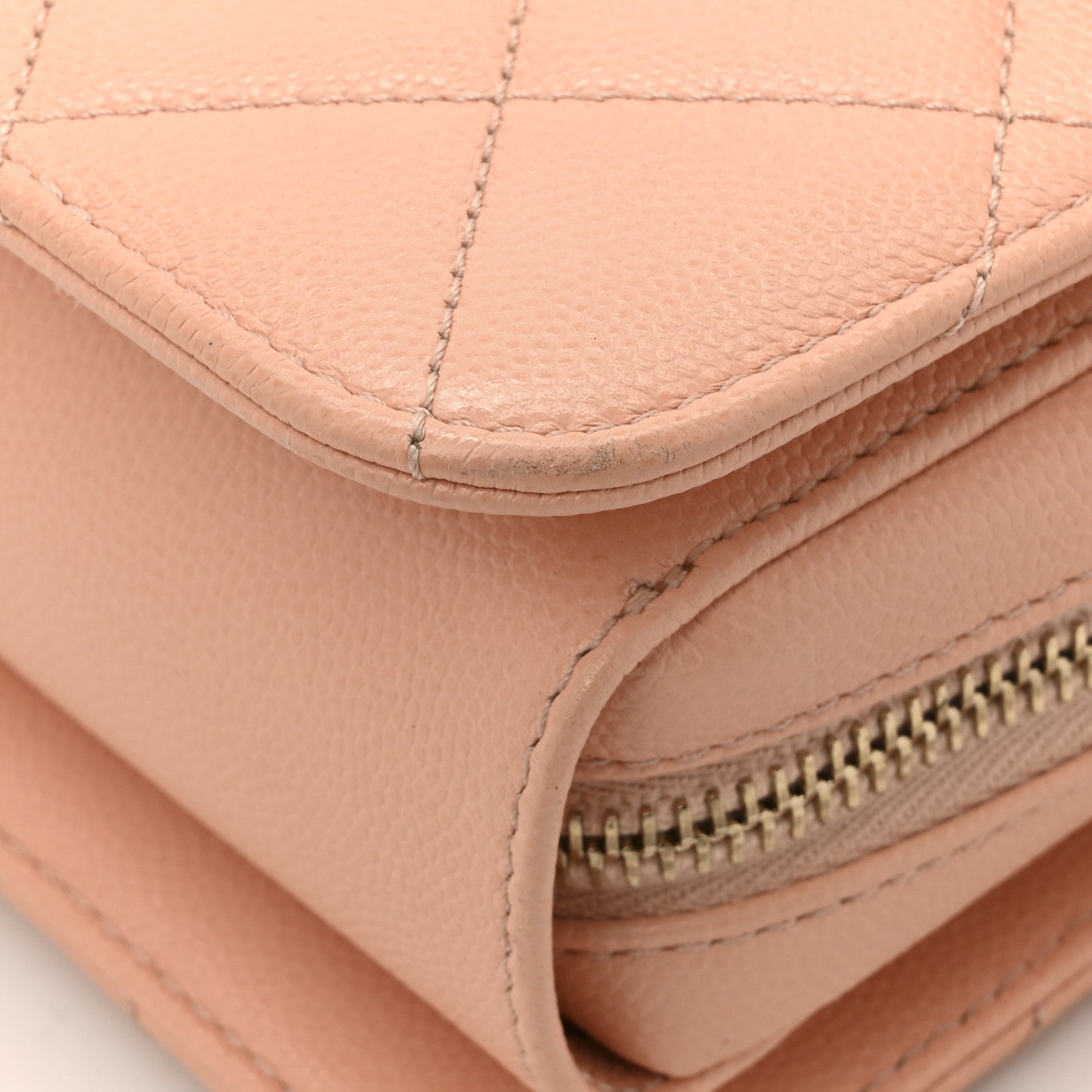 Caviar Quilted Large Like A Wallet Flap Coral