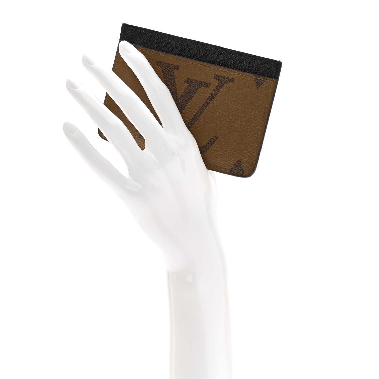 Reverse Monogram Side Up Card Holder