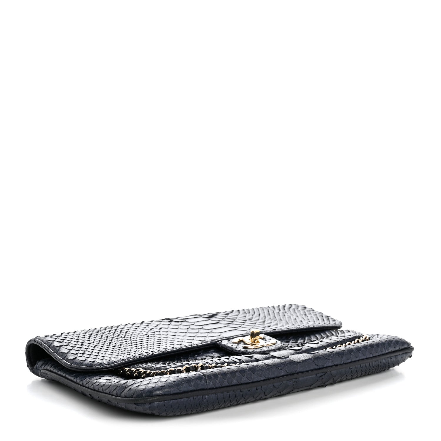 Snakeskin CC Unchained Clutch Navy
