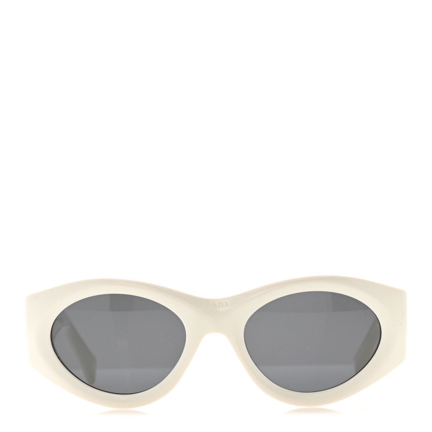 Acetate Oval Symbole Sunglasses SPR 20Z White