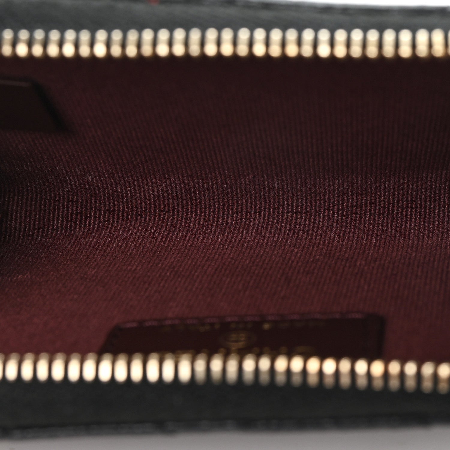 Caviar Quilted Zipped Key Holder Case Black