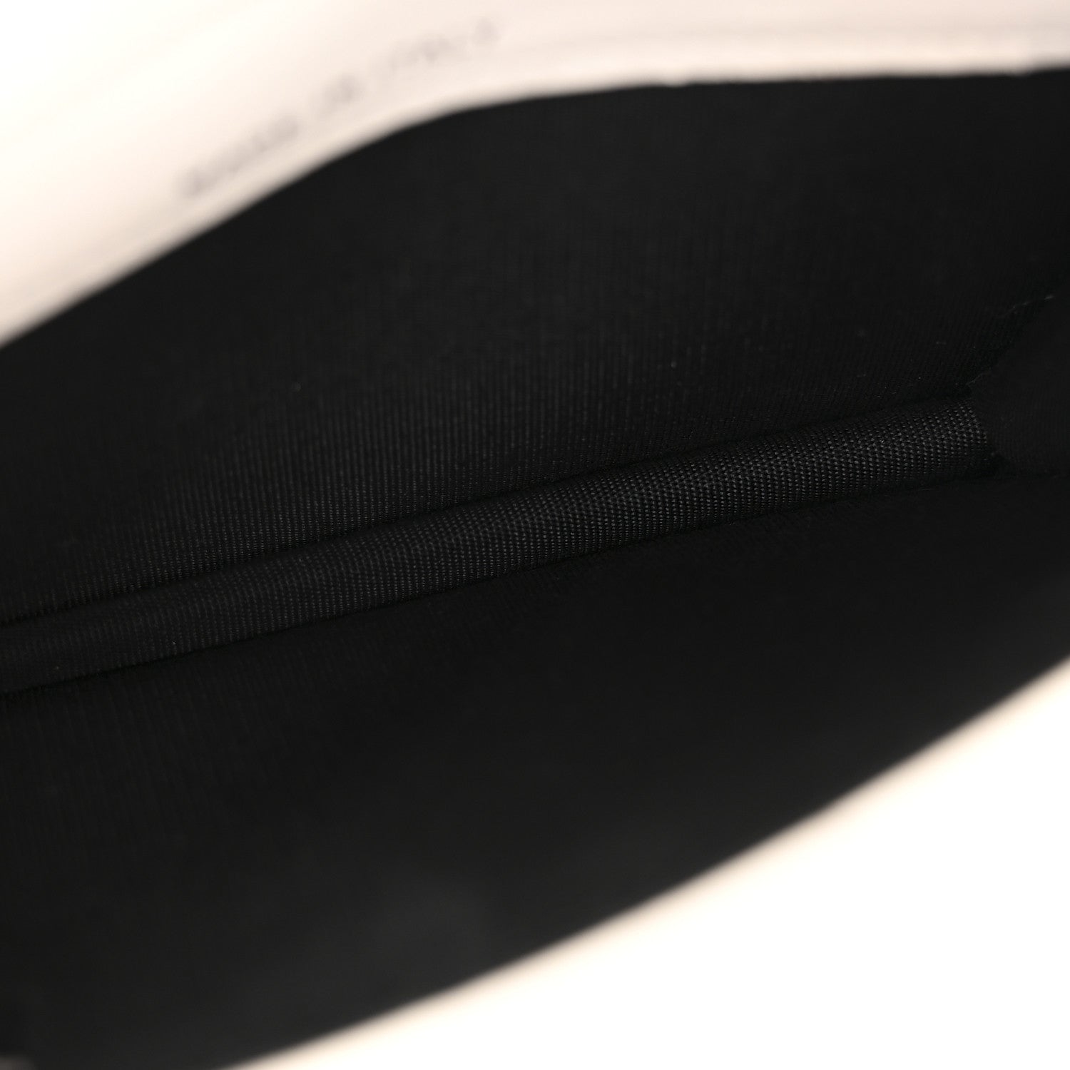 Caviar Quilted My Everything Belt Flap Card Holder White