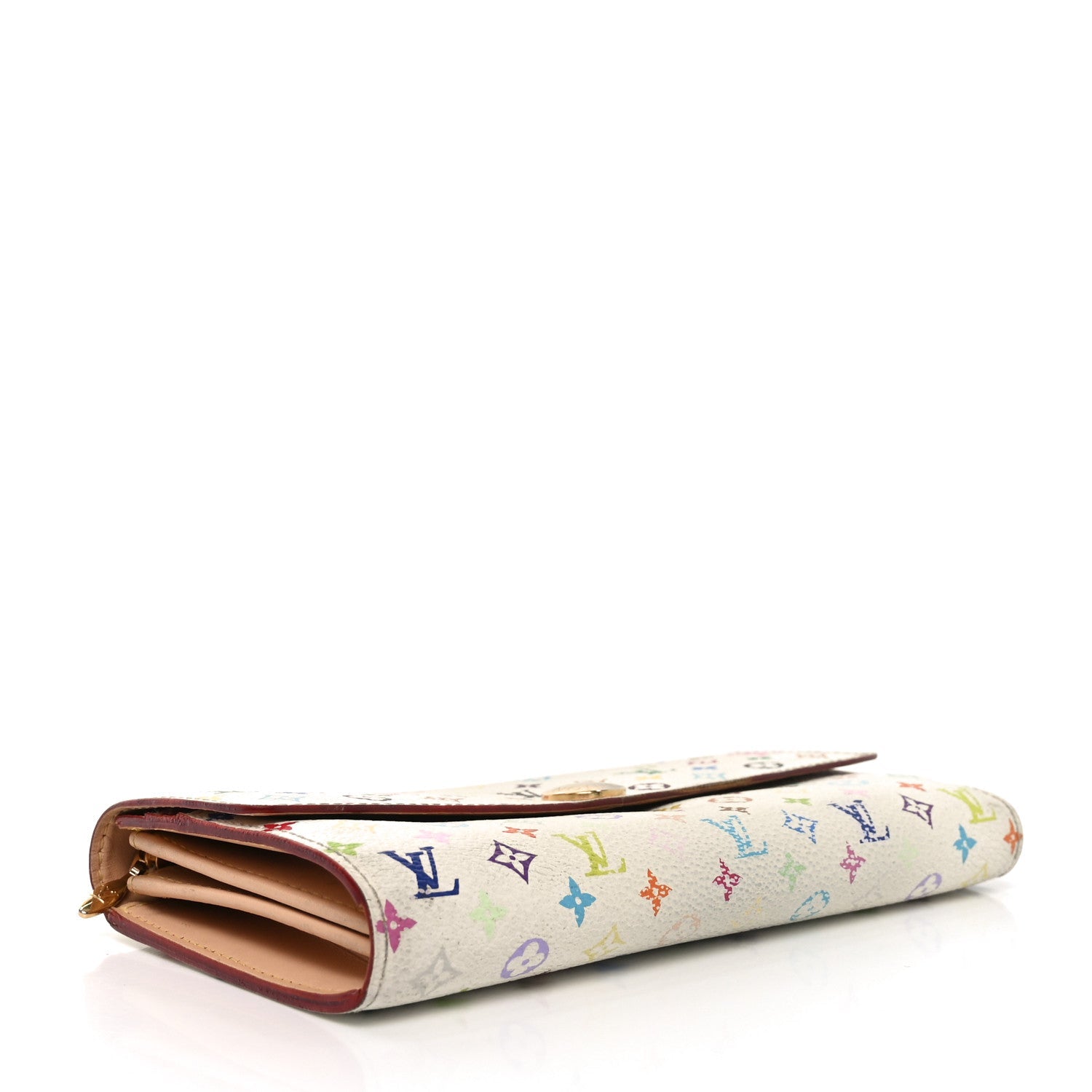 Monogram Multicolor Sarah Wallet White
