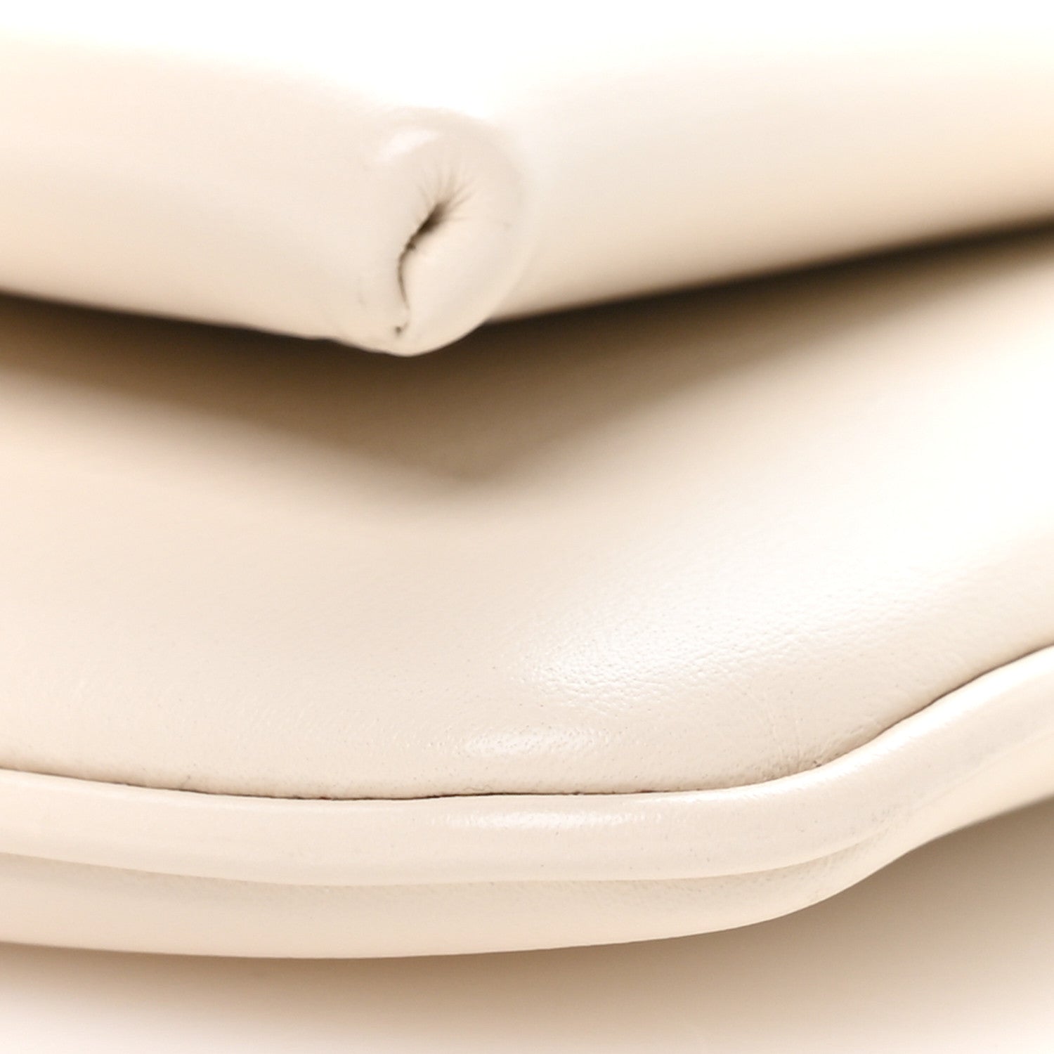Calfskin Small Arli Flap Shoulder Bag Mystic White