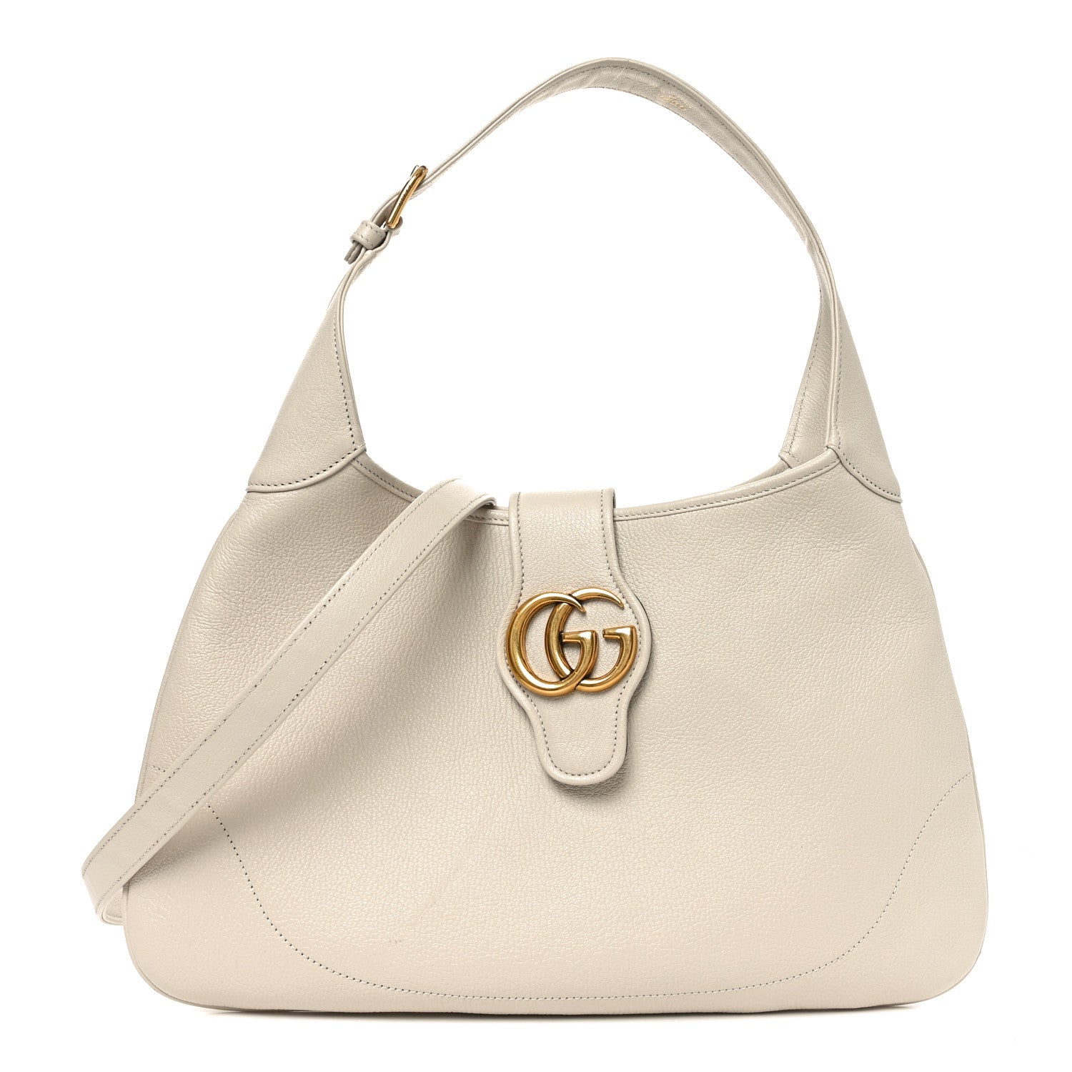 Goatskin Medium Aphrodite Shoulder Bag Mystic White