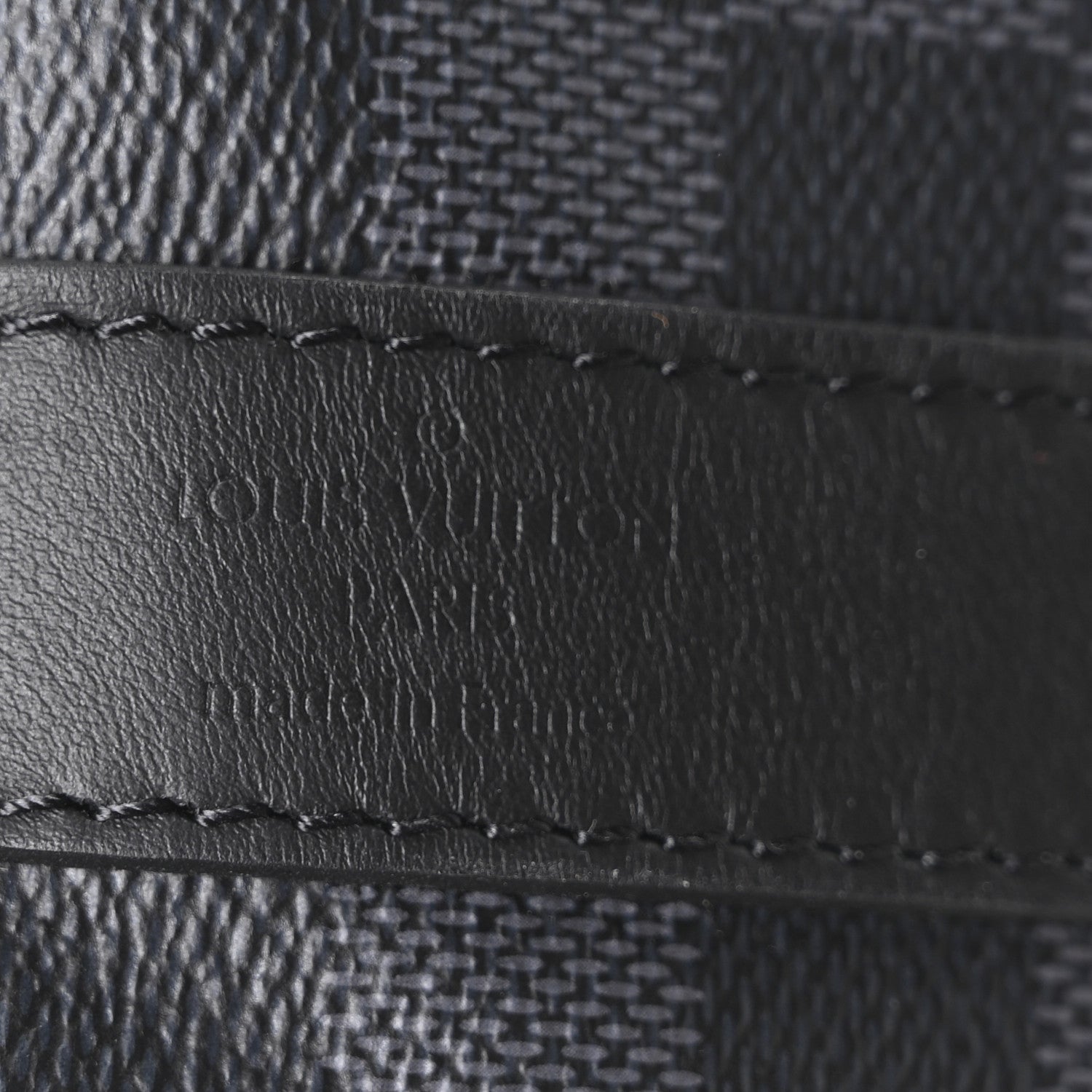 Damier Graphite Keepall Bandouliere 50 Indigo Blue