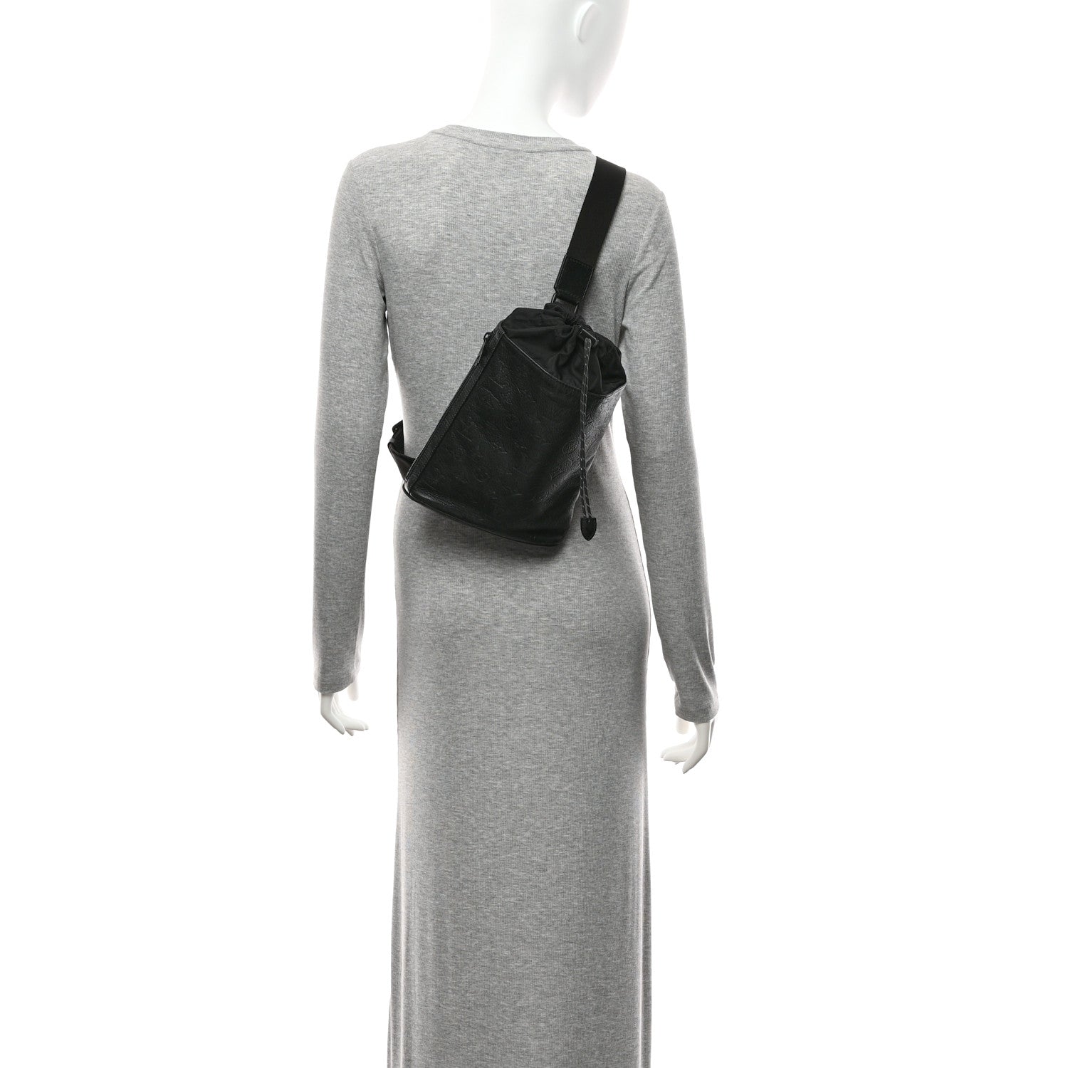 Monogram Shadow Chalk Slingbag  Black