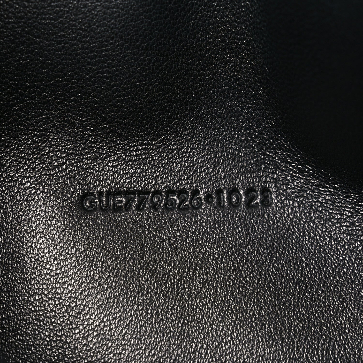 Lambskin Small Puffy Pouch Black