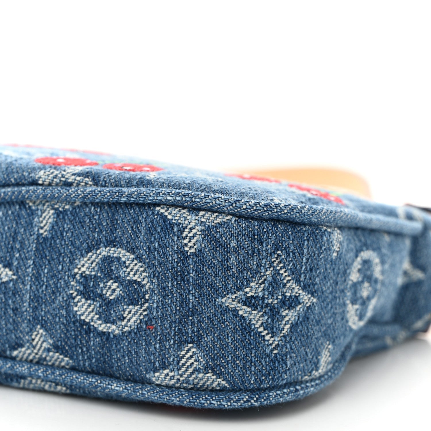 LV X TM Monogram Denim Cerises Pochette Accessories Blue
