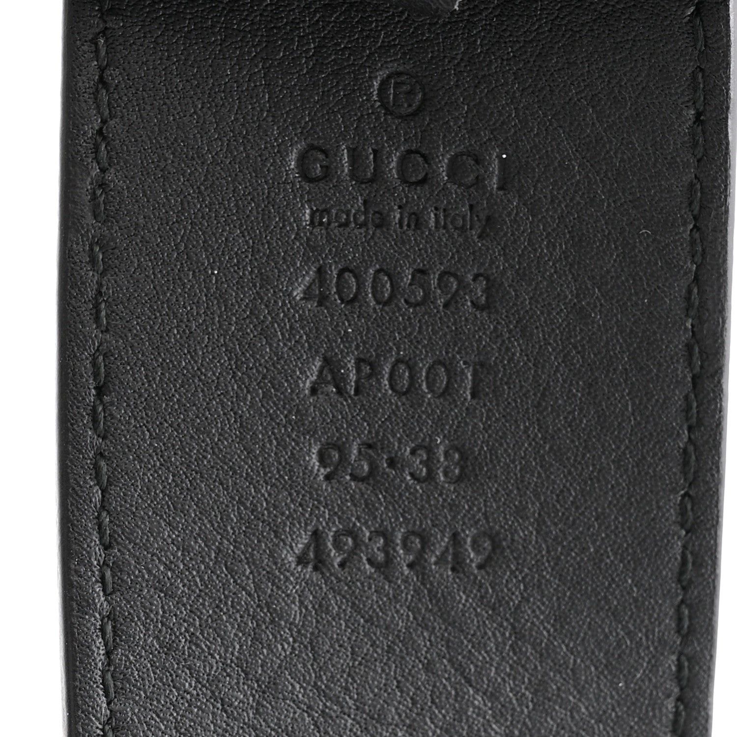 Calfskin Double G 40mm Belt 95 38 Black
