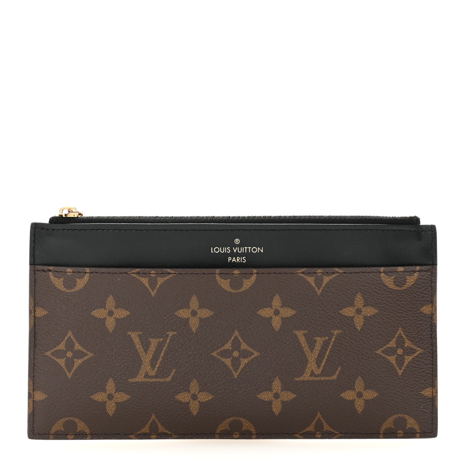 Monogram Slim Purse Black
