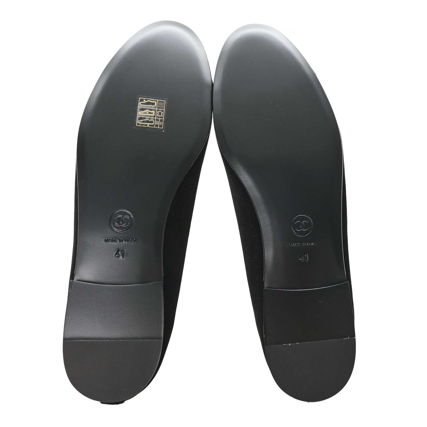 Suede Cap Toe CC Ballerina Flats 41 Black