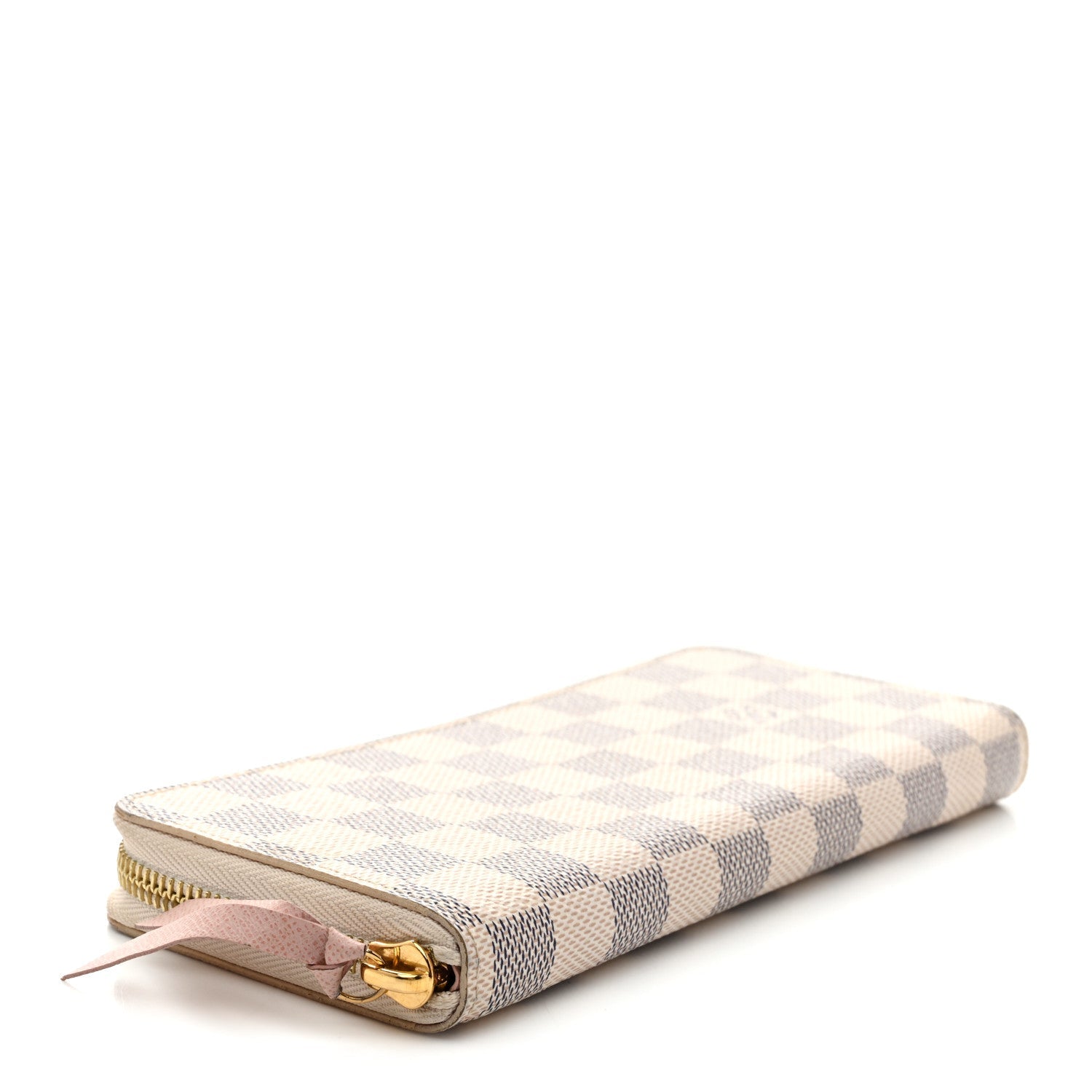 Damier Azur Clemence Wallet Rose Ballerine