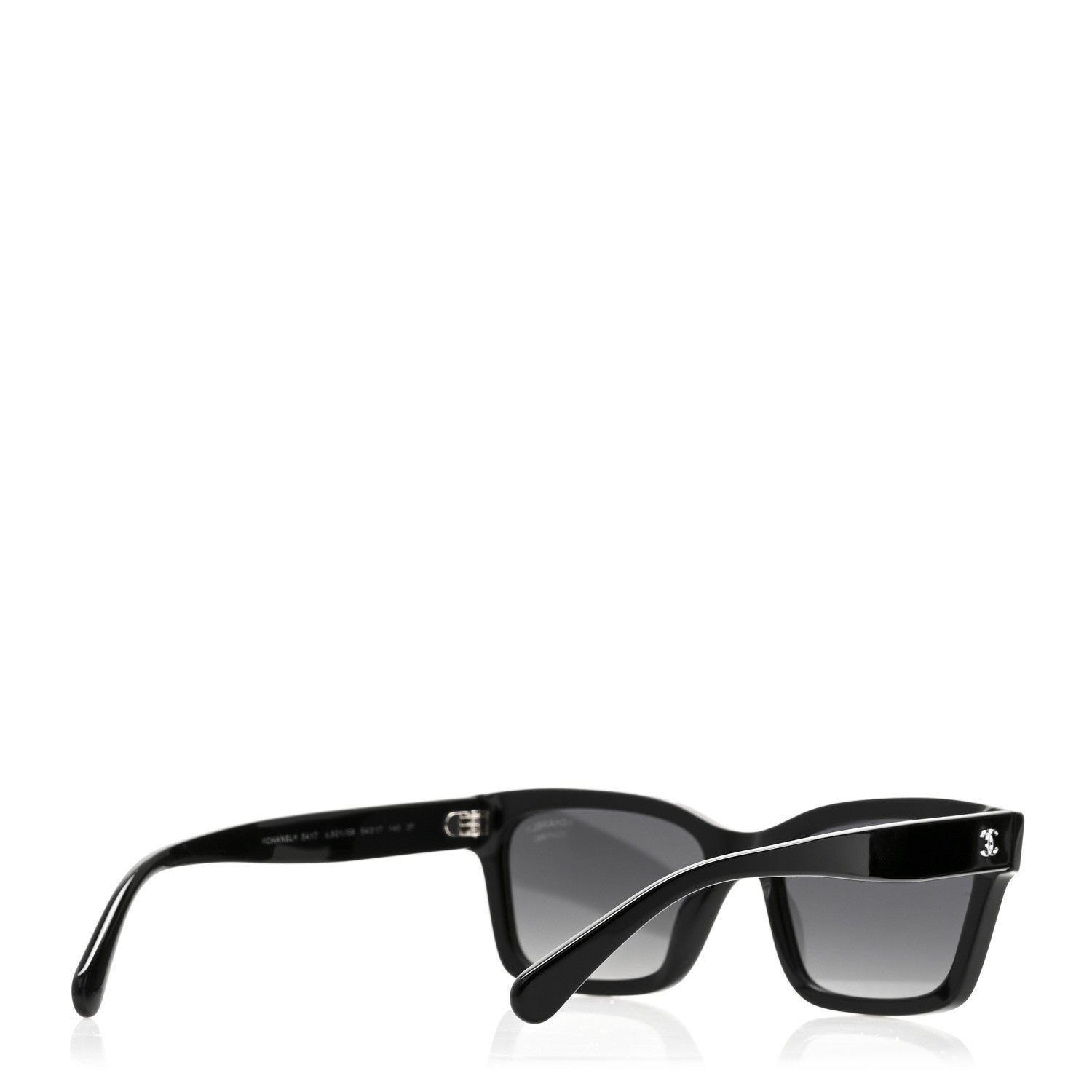 Acetate Square Sunglasses 5417 Black