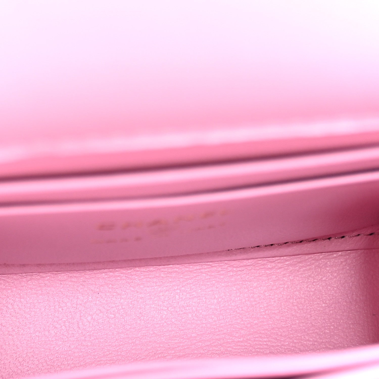 Lambskin Quilted Bi-Color Top Handle Clutch With Chain Black Pink