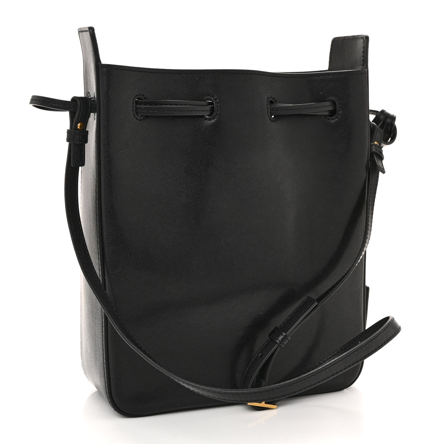 Calfskin Small Bucket Bag Black