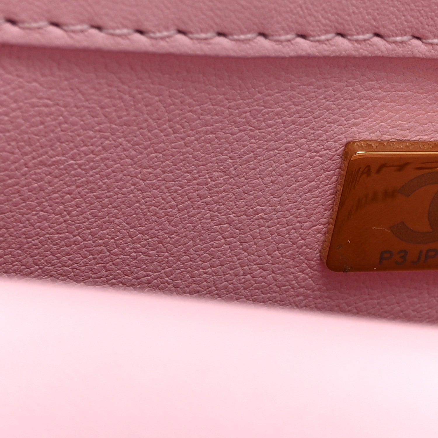 Lambskin Resin Quilted Top Handle Mini Flap Pink