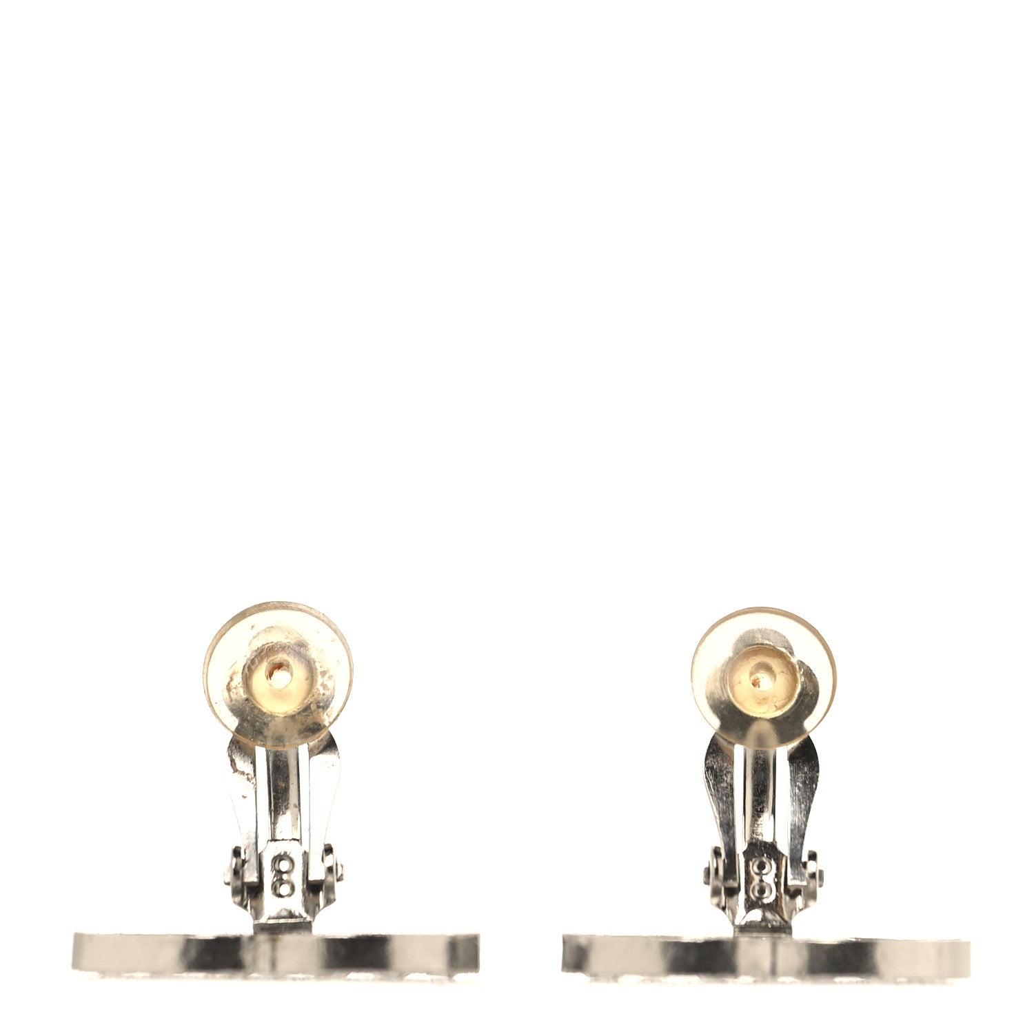 Crystal Baguette CC Ear Clip Silver