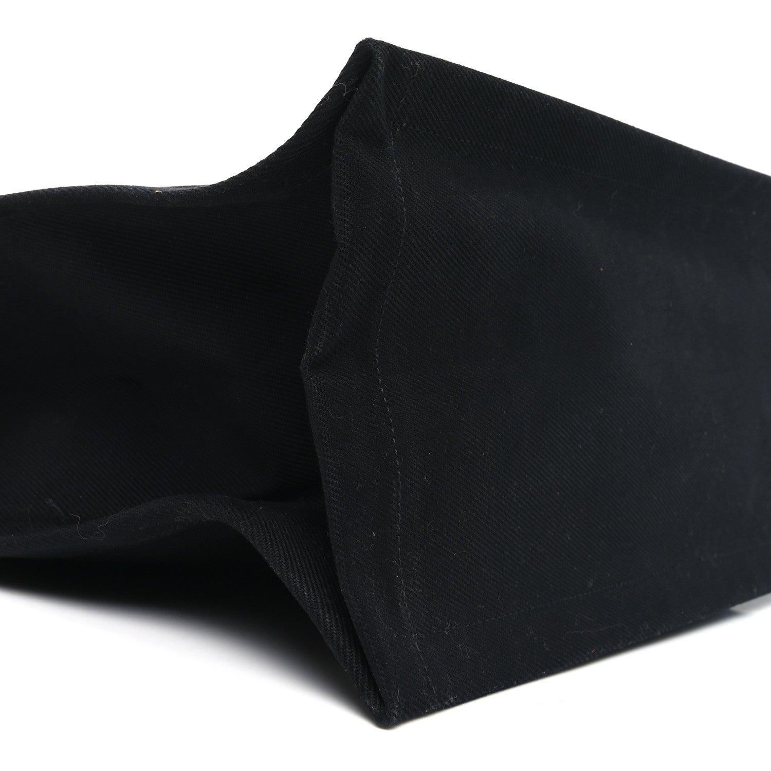 Linen Calfskin Rive Gauche Tote Black