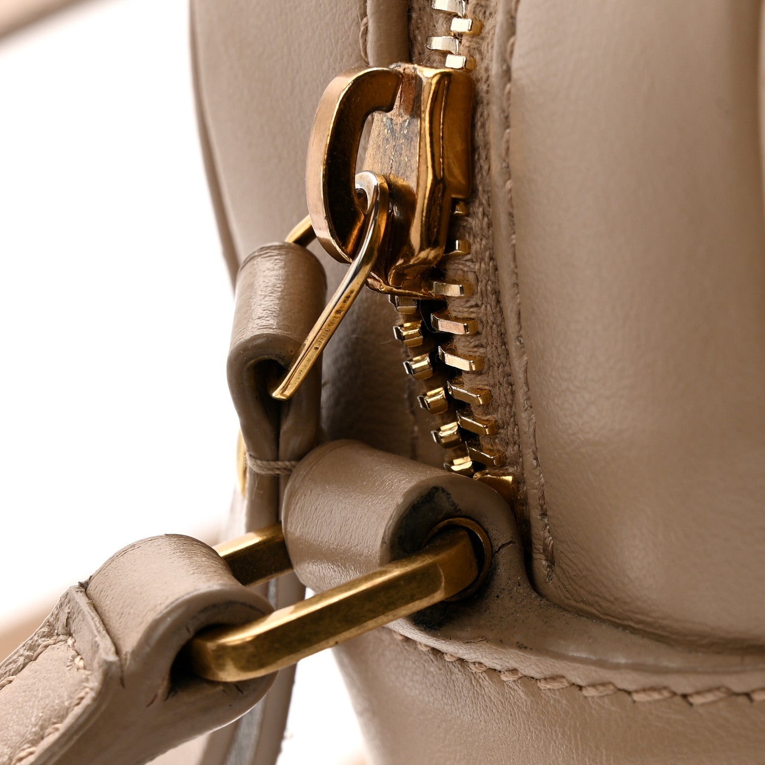 Calfskin Matelasse Monogram Lou Camera Bag Nude Powder