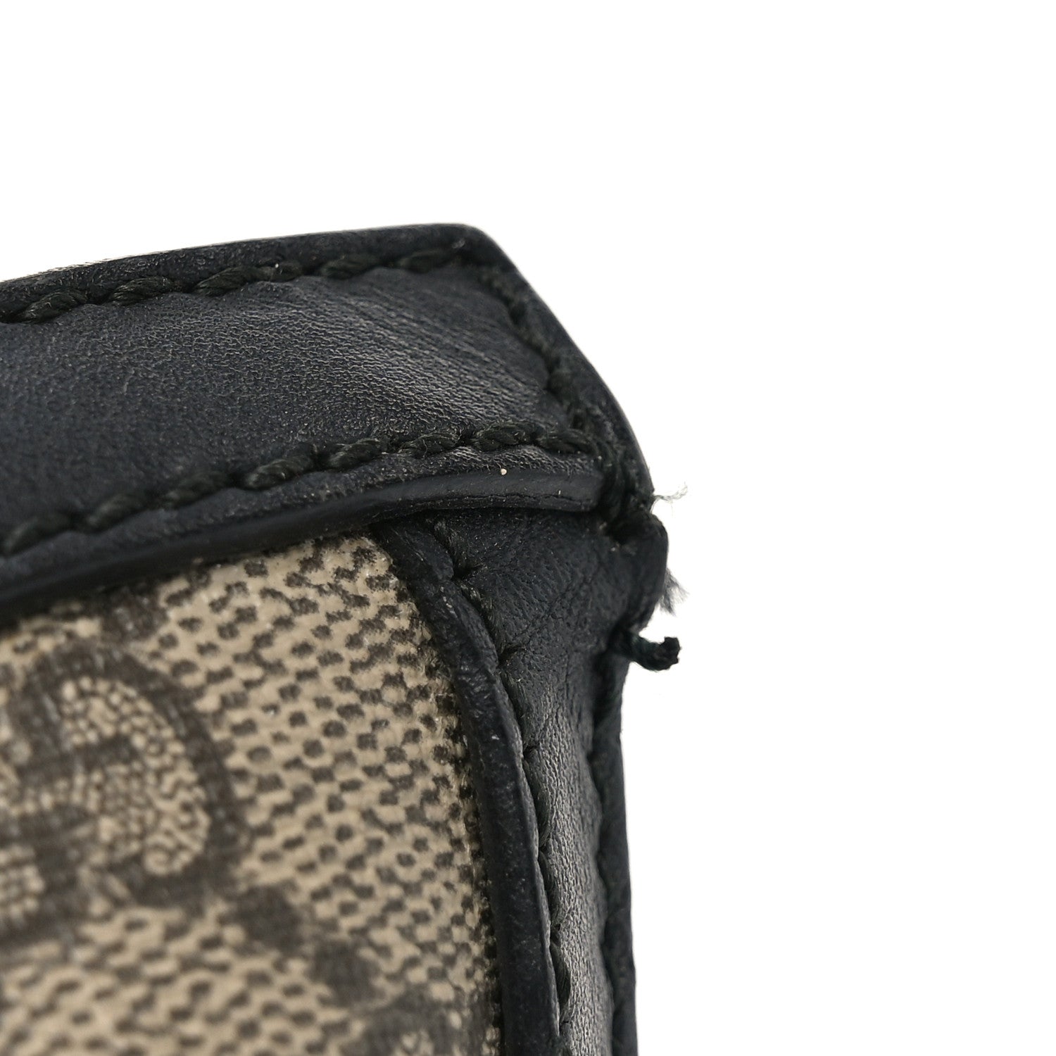 GG Supreme Monogram Medium Padlock Tote Black
