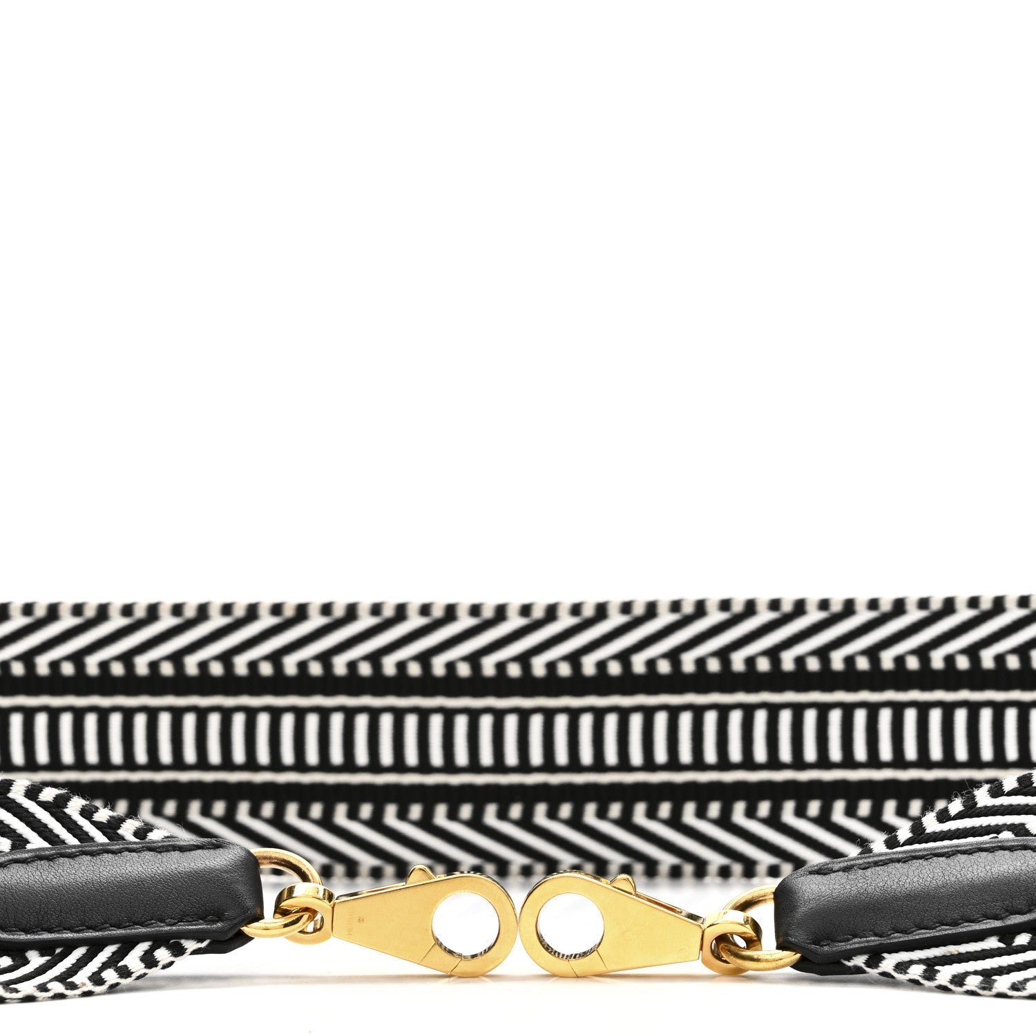 Toile Swift 50mm Sangle Cavale Shoulder Strap Black Ecru