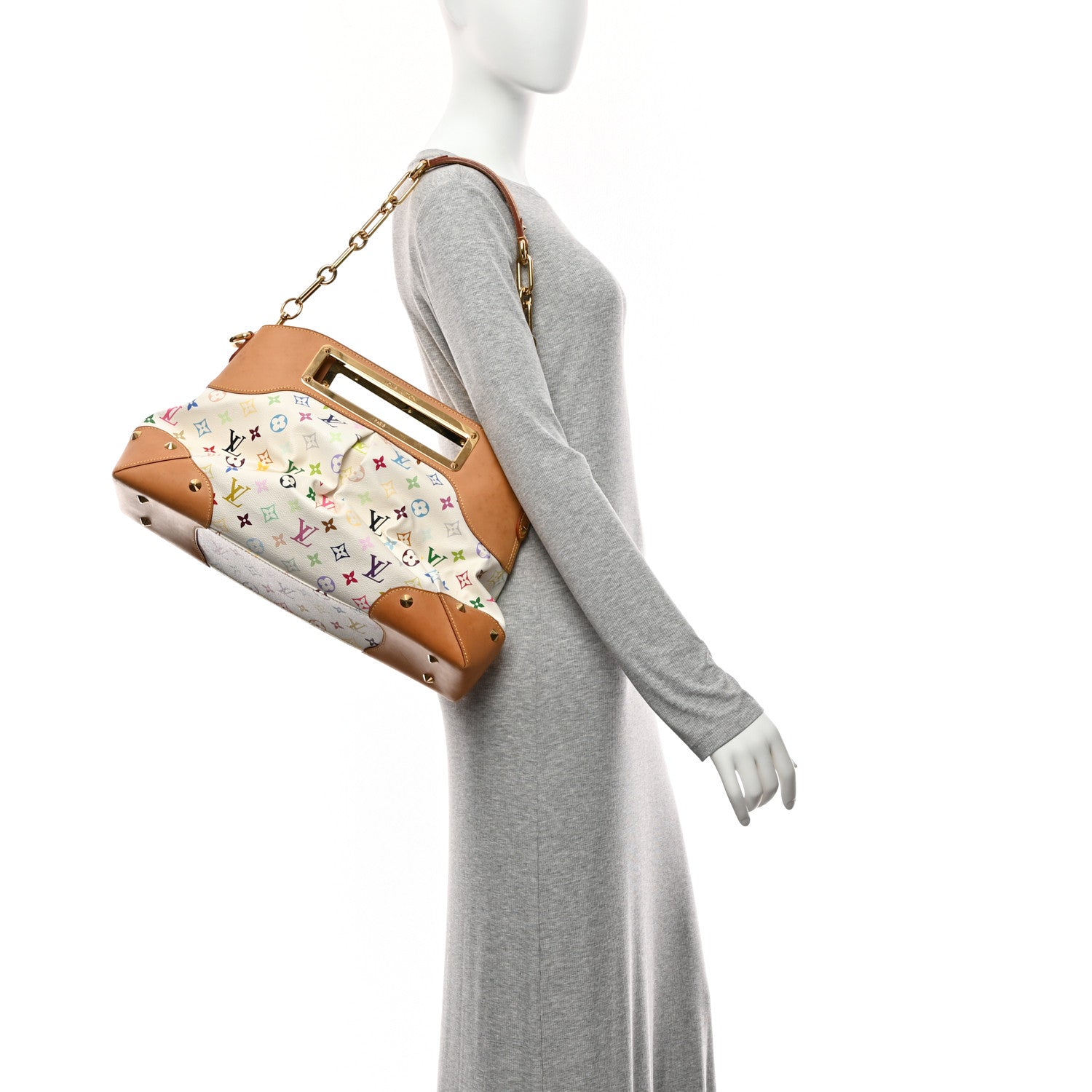 Monogram Multicolor Judy GM White