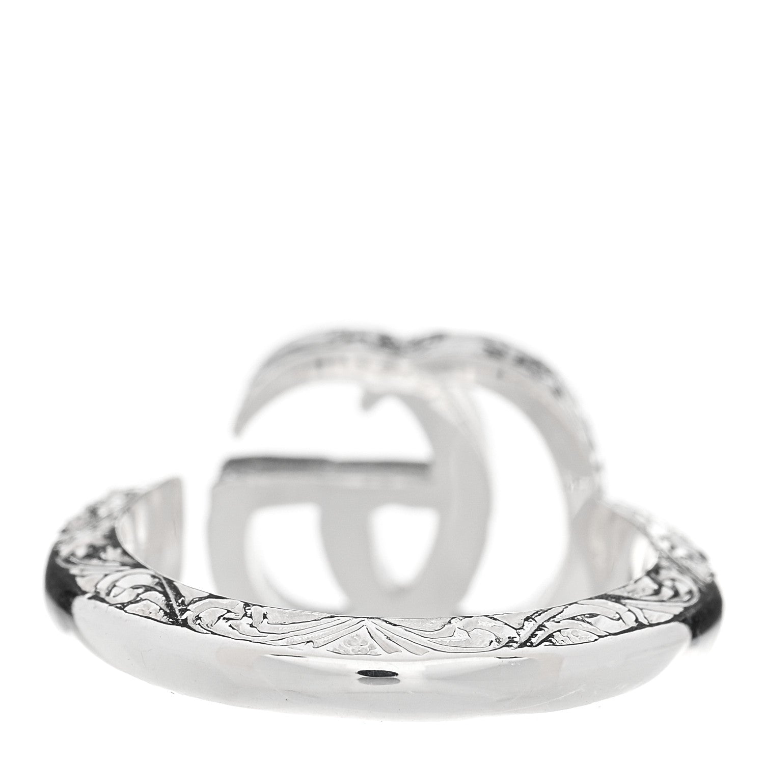 Sterling Silver GG Marmont Key Motif Ring 53 6.5