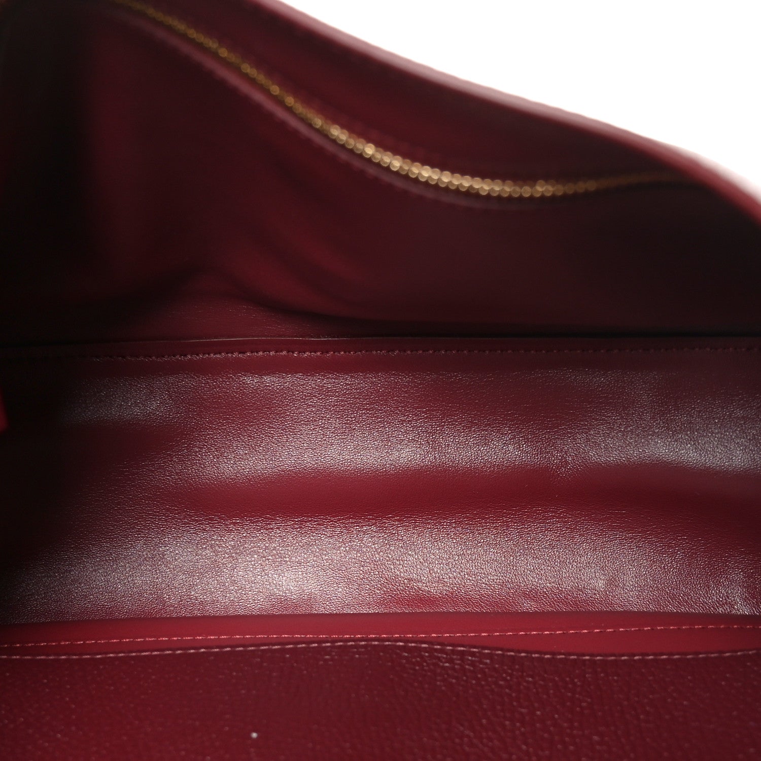 Grained Calfskin Small Souplissimo Maxi Flap Burgundy
