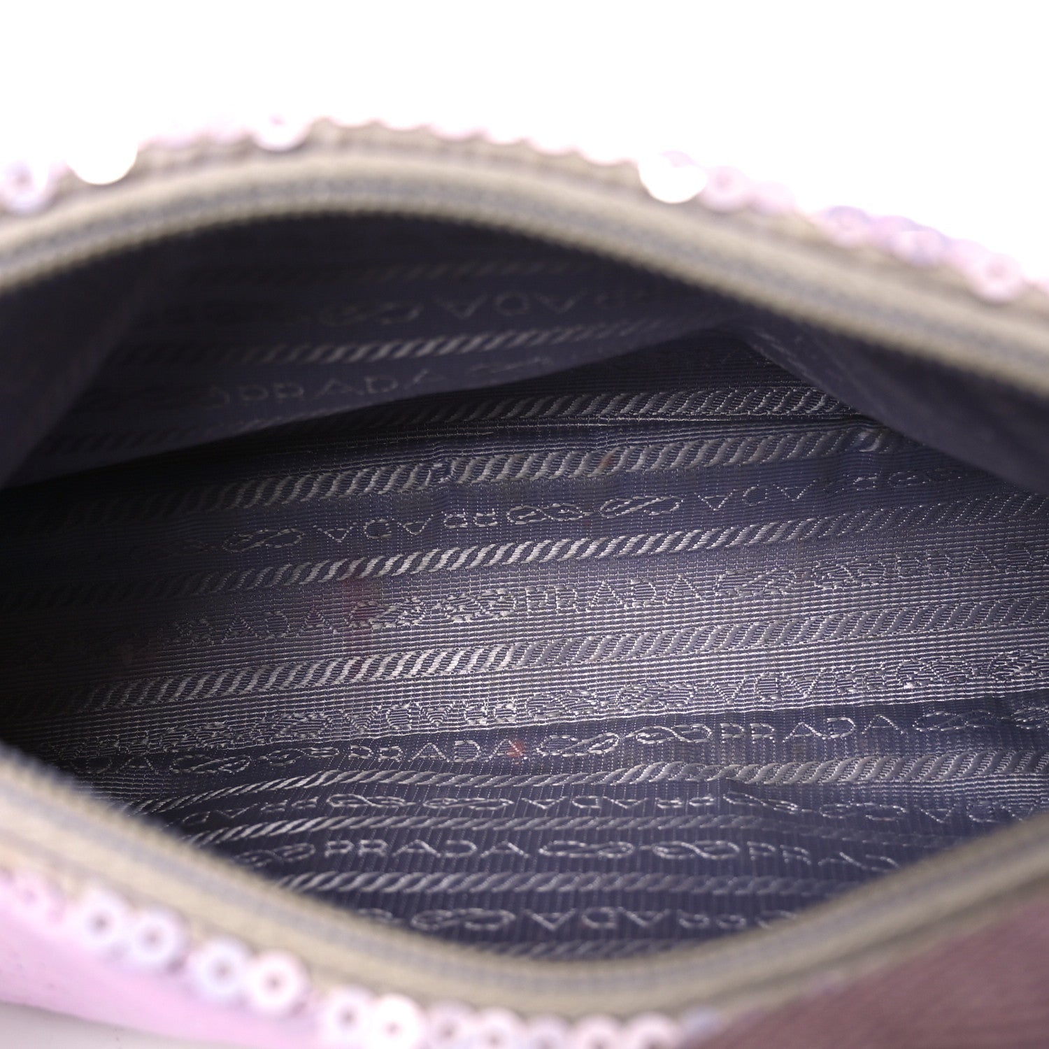 Paillettes Sequin Mini Re-Edition 2000 Bag Lilium Black