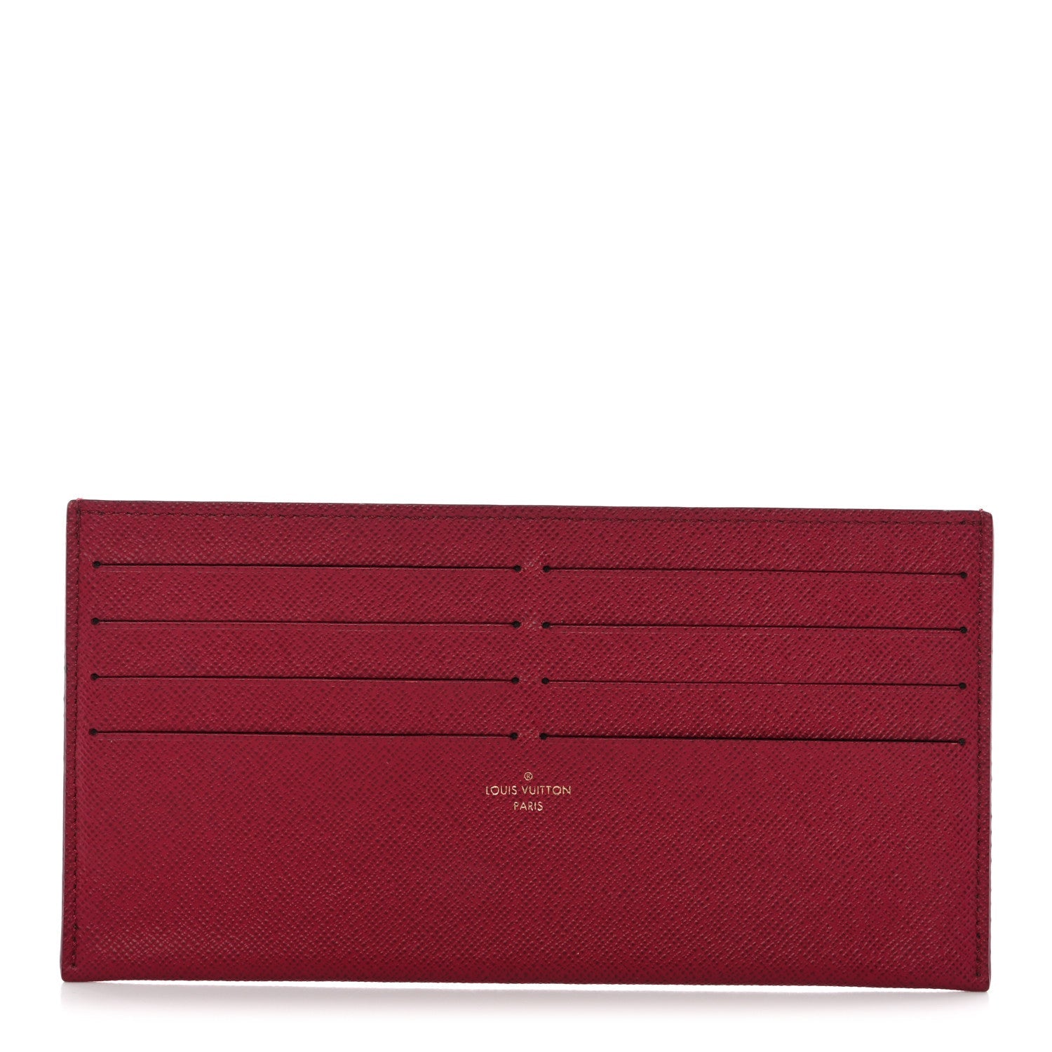 Calfskin Felicie Card Holder Insert Fuchsia
