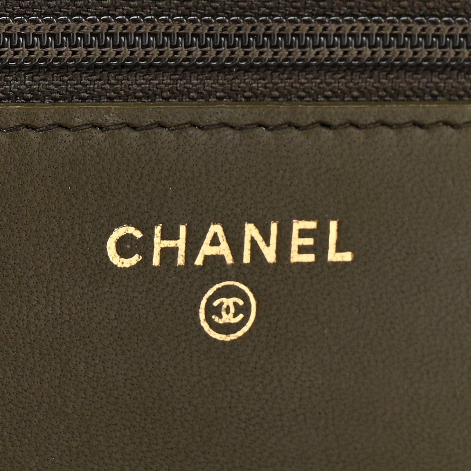 Lambskin Quilted Trendy CC Wallet On Chain WOC Green