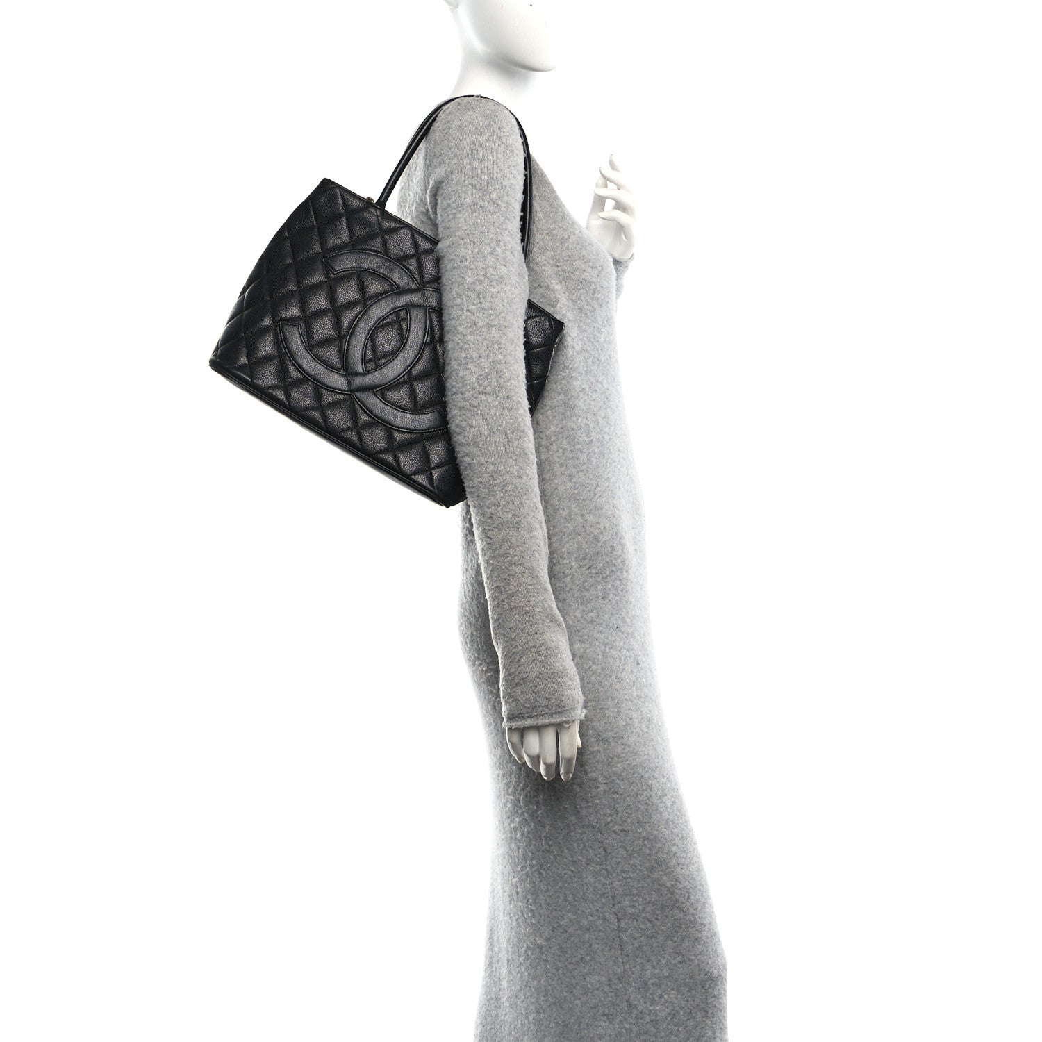Caviar Quilted Medallion Tote