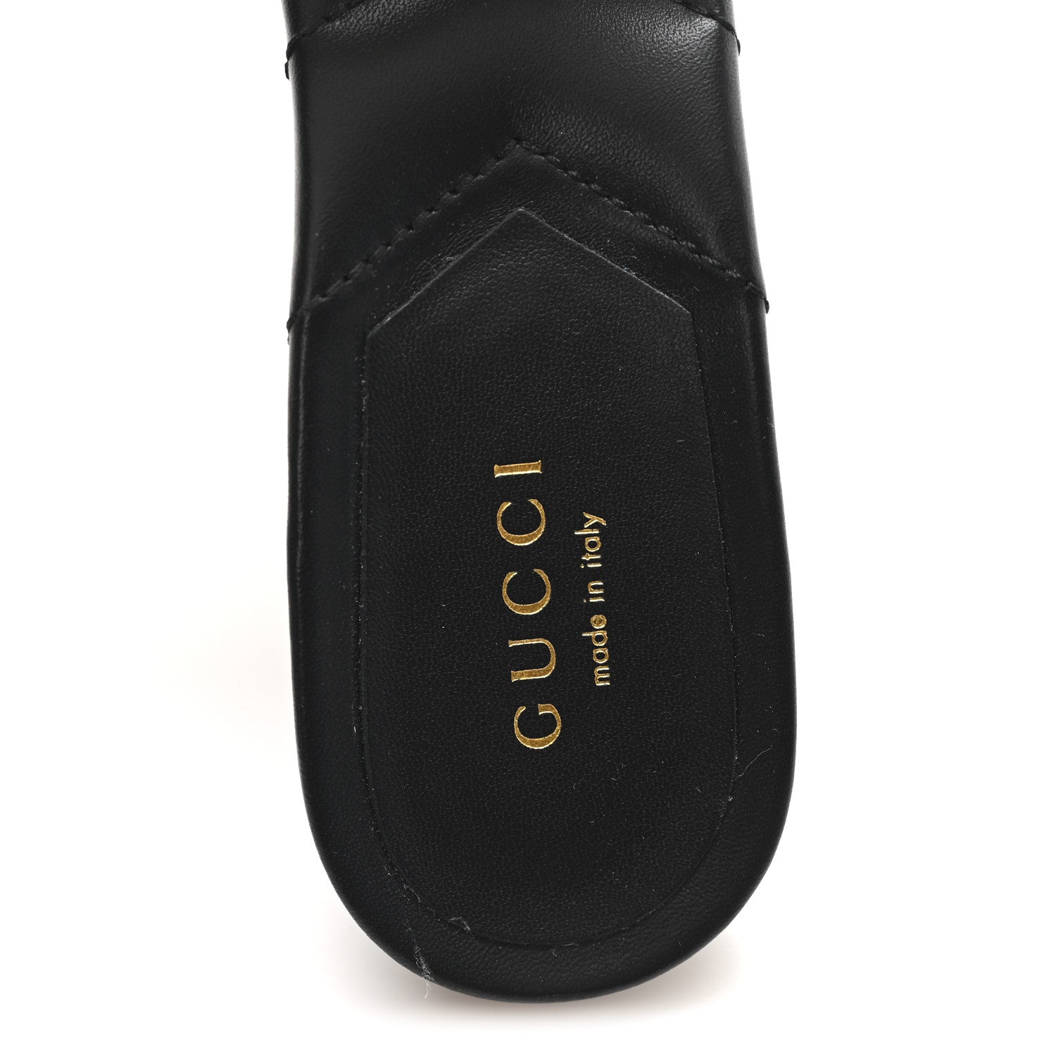 Nappa Matelasse Monochrome GG Marmont 75mm Slide Sandals 36 Black