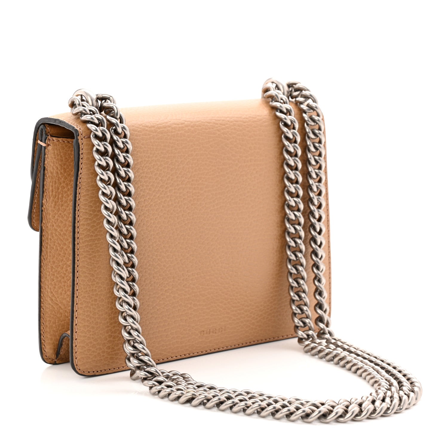 Dollar Calfskin Crystal Mini Dionysus Shoulder Bag Natural Tan Black Diamond