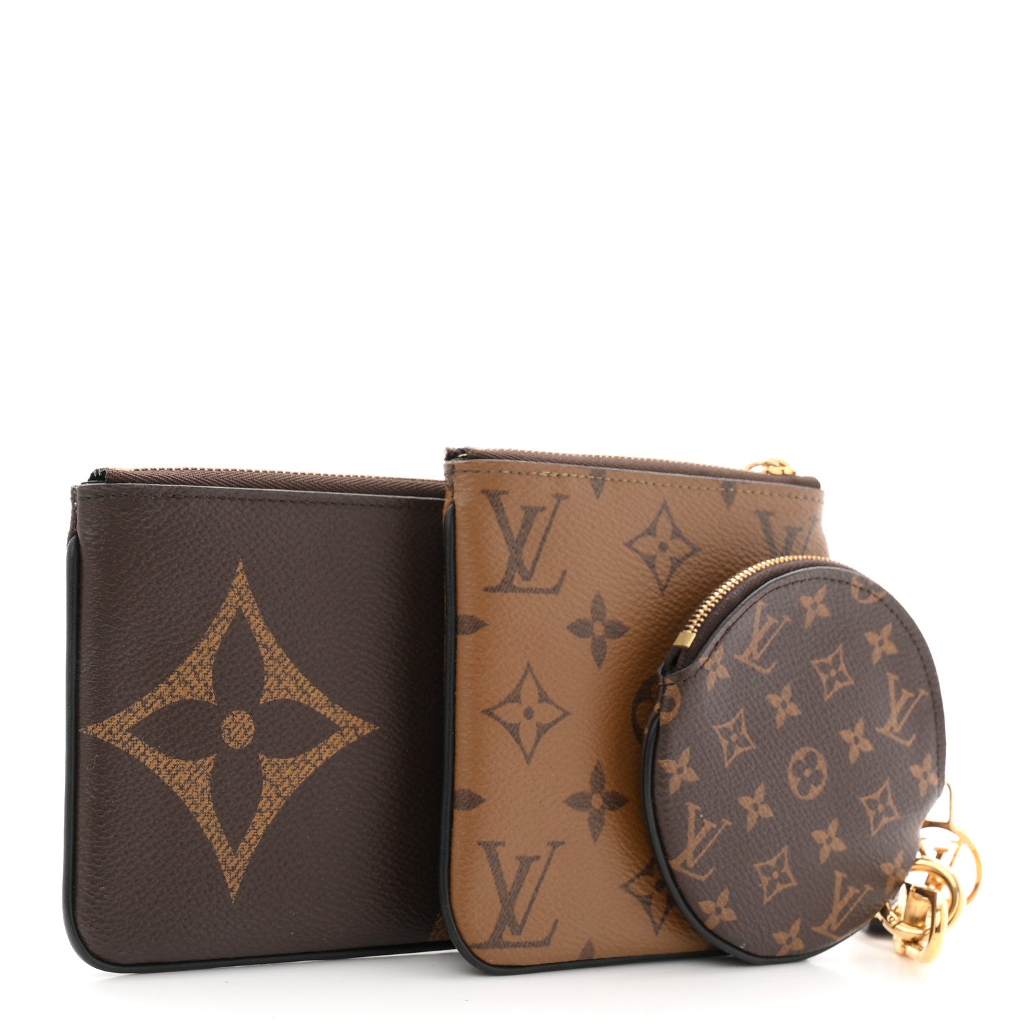 Reverse Monogram Giant Trio Pouch