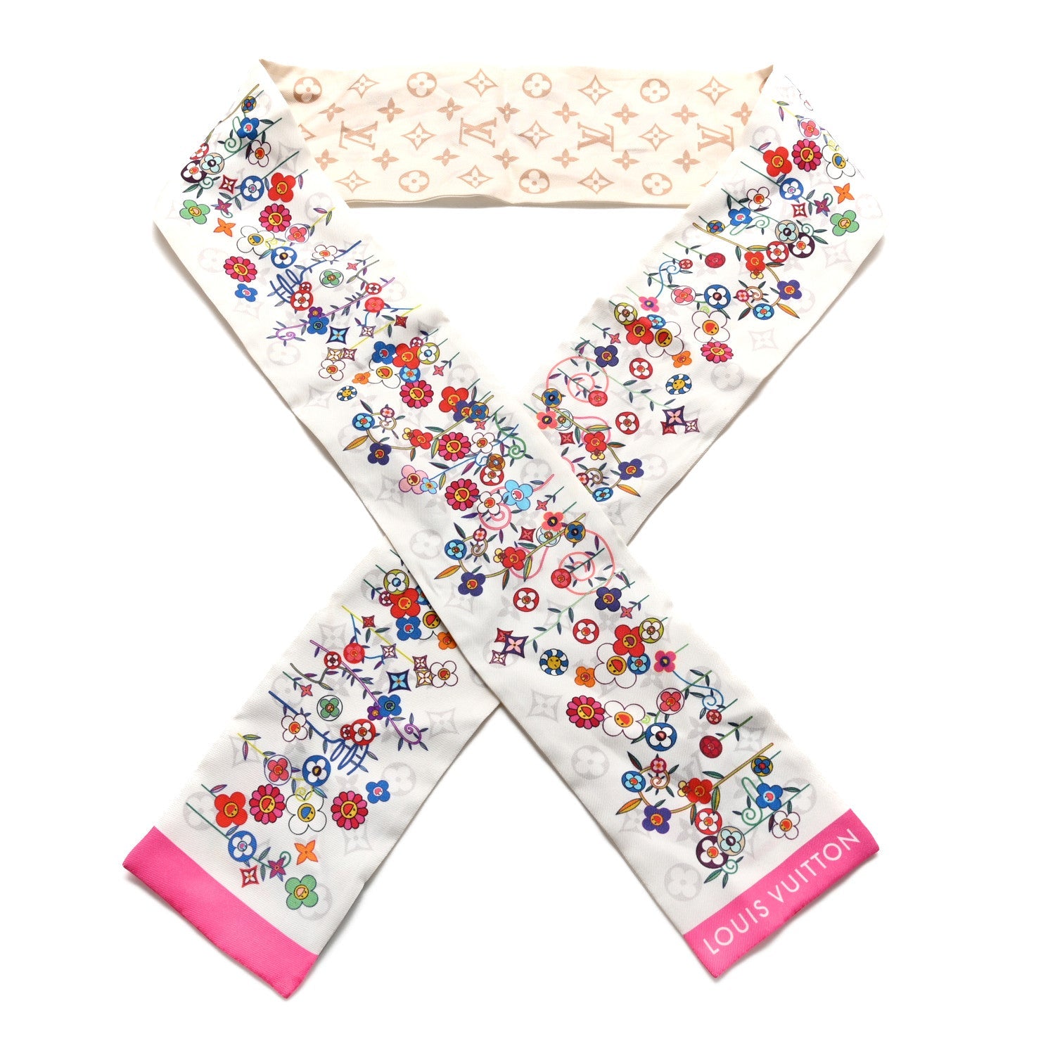 LV X TM Silk Superflat Monogram Bandeau White