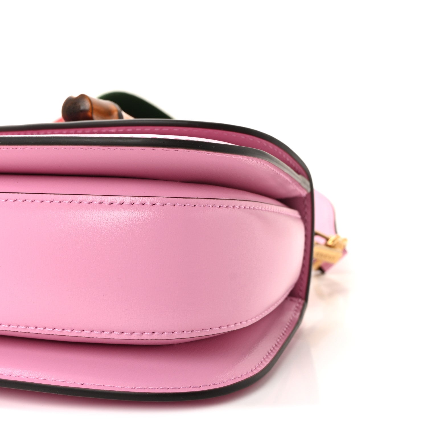 Boarded Dyana Lux Calfskin Web Mini Bamboo 1947 Top Handle Bag Nice Pink