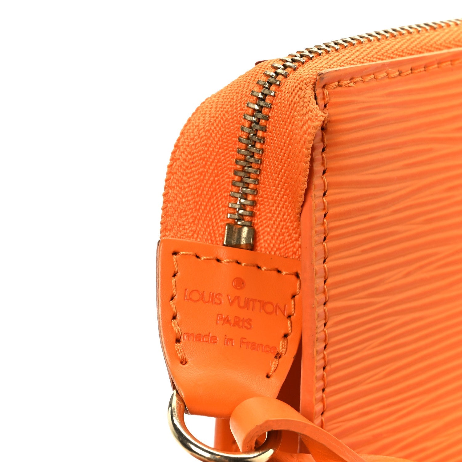 Epi Pochette Accessories 24 Mandarin