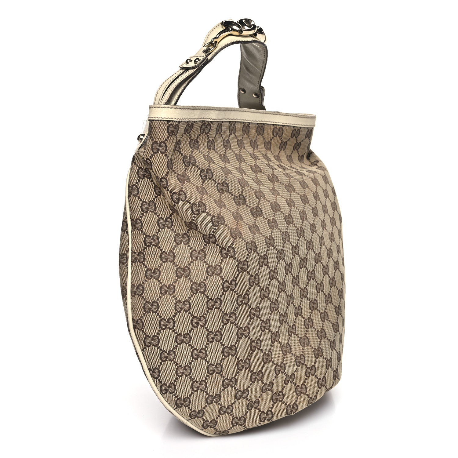 Monogram Large Wave Hobo Off White