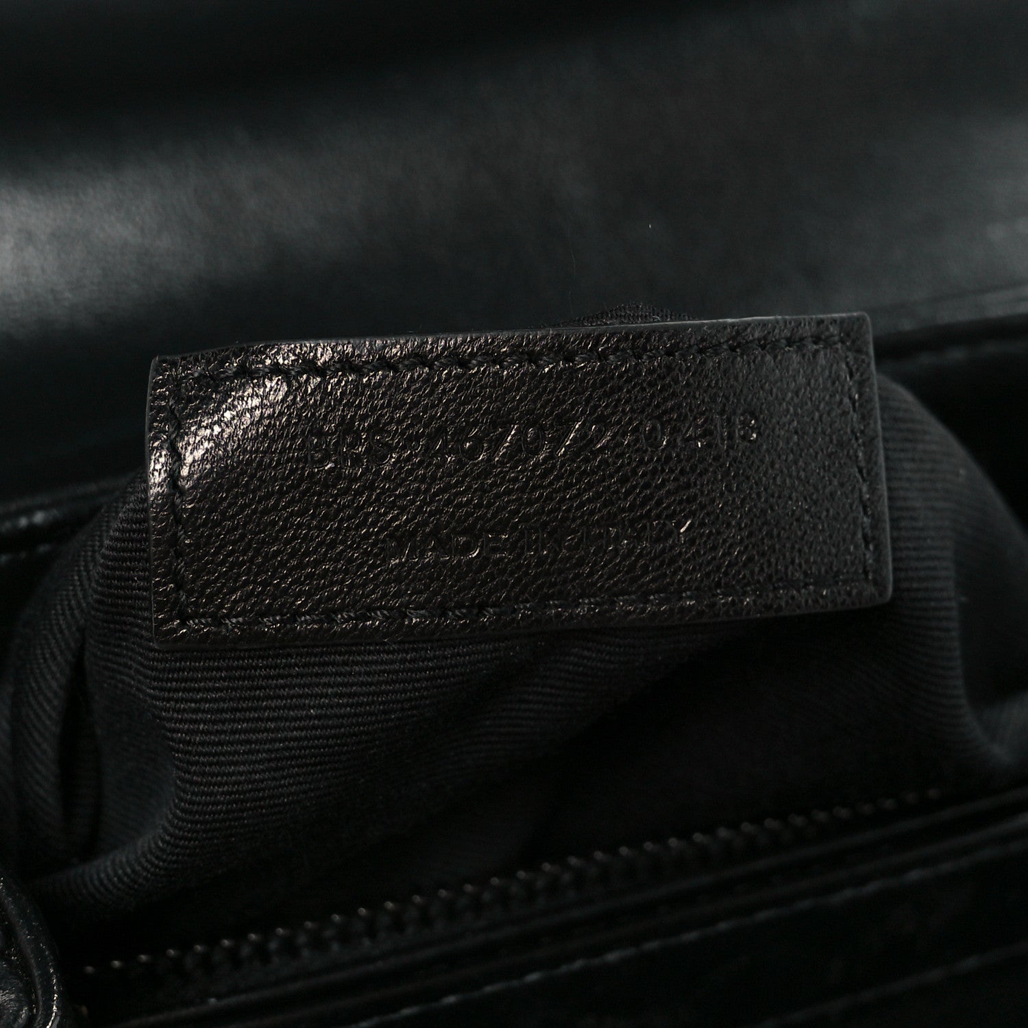 Calfskin Y Quilted Monogram Toy Loulou Crossbody Bag Black