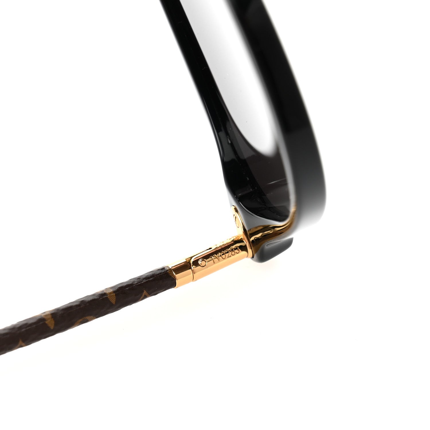 Monogram Acetate LV First Round Sunglasses Z1710W Black