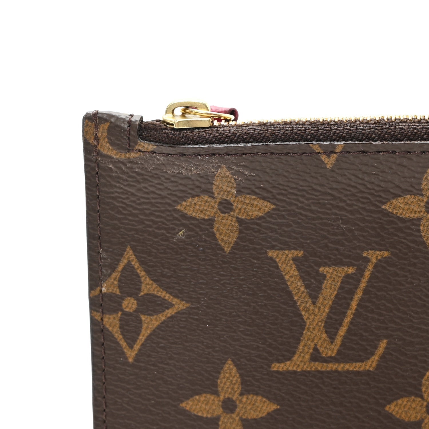 Monogram Josephine Wallet Zippered Insert Fuchsia