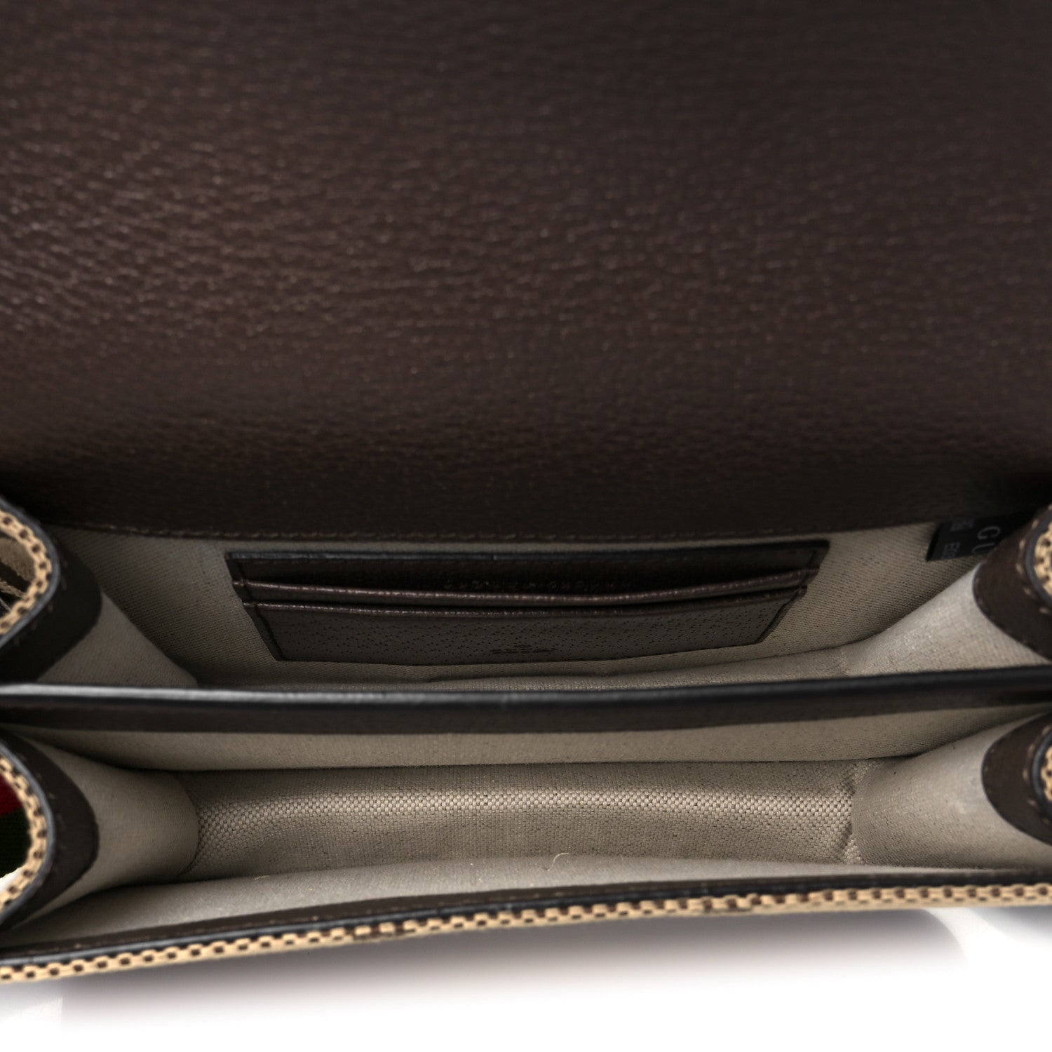 Monogram Jumbo GG Textured Dollar Calfskin Web Flap Messenger Bag Beige Ebony New Acero