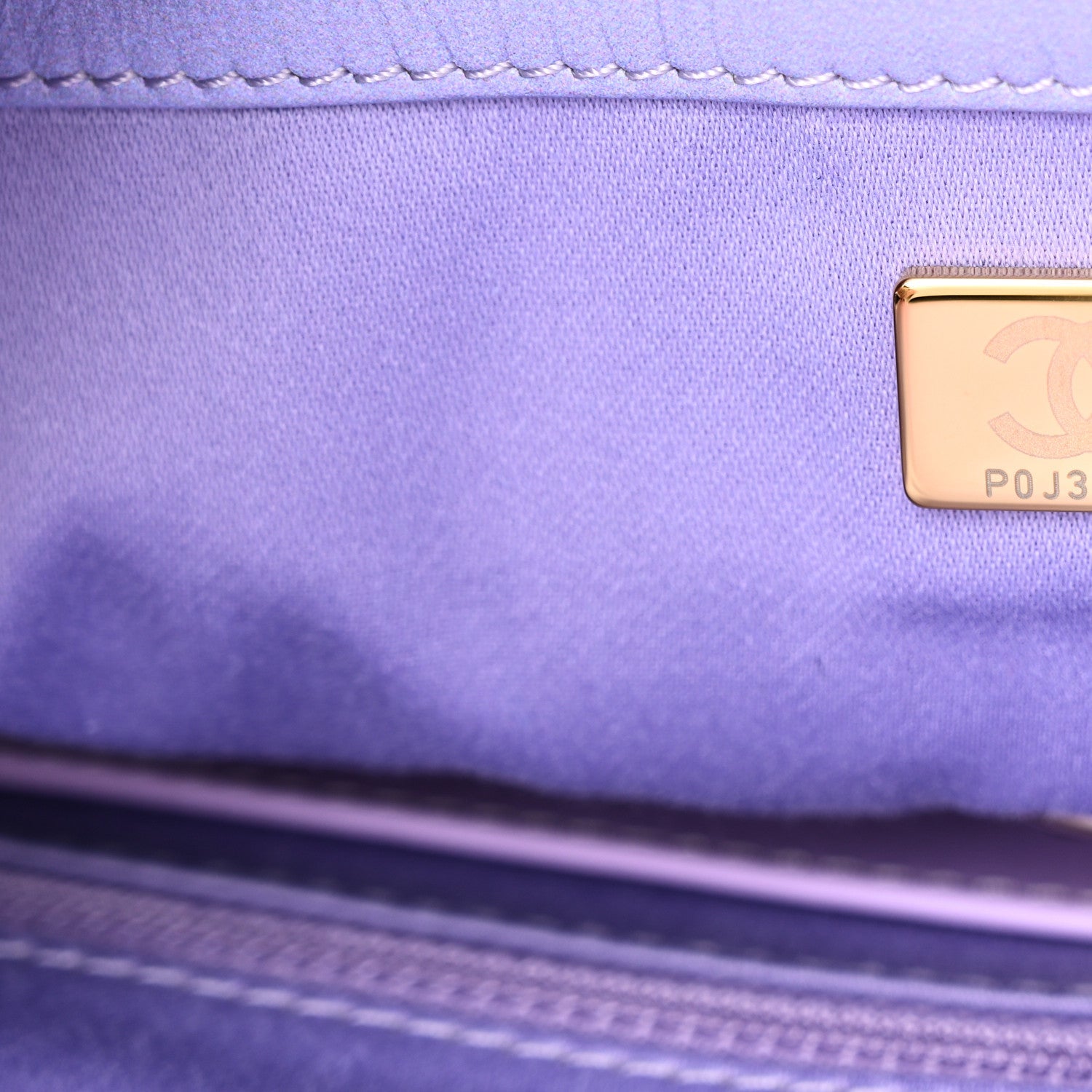 Shaded Calfskin CC Hobo Light Purple Pink Coral